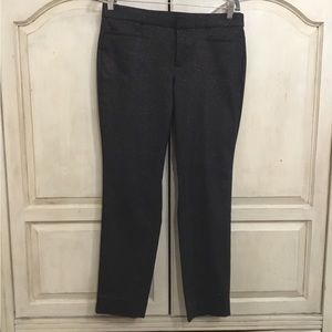 Banana Republic Women’s Black With Copper Sparkle Sloan Pants Size 6 EUC